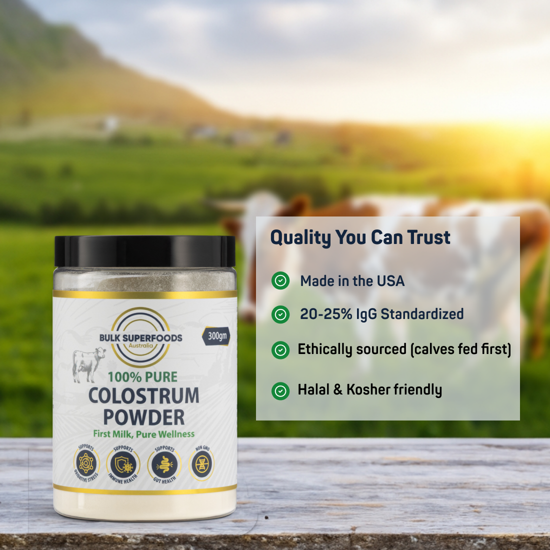 Colostrum Powder (100% Pure) 300g