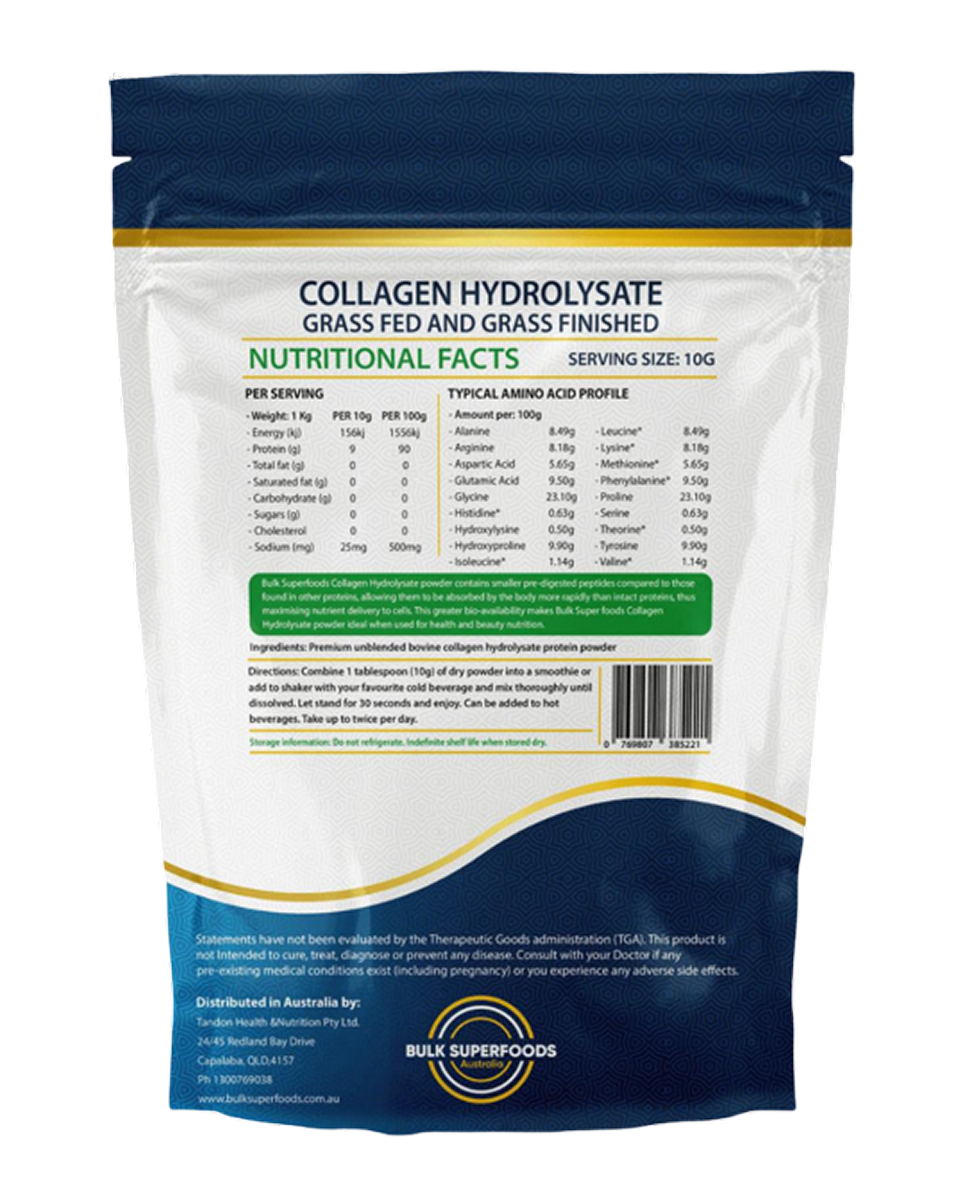 Grass Fed Collagen Hydrolysate 1Kg