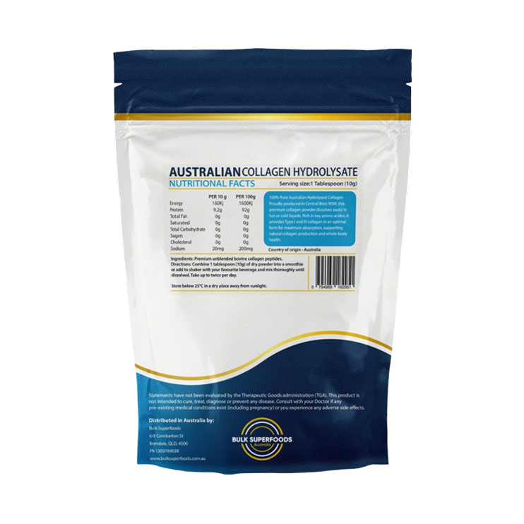 Australian Grass Fed Collagen Hydrolysate 1kg.