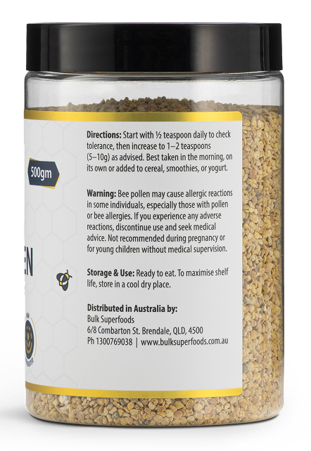 Australian Bee Pollen (100% Raw & Pure) 500g